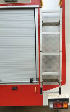 消防車后爬梯圖片 消防車后爬梯圖片