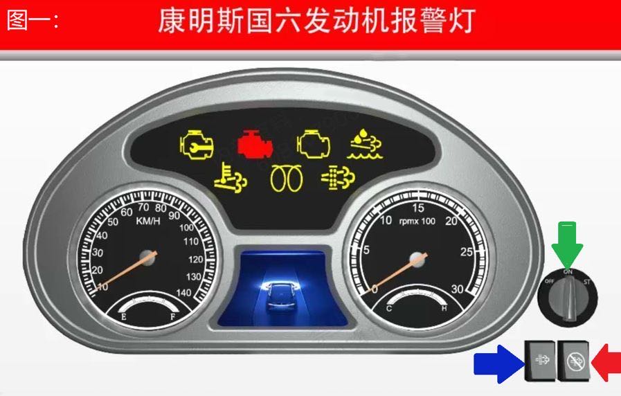 國六東風灑水車康明斯發動機儀表盤圖片 國六東風灑水車康明斯發動機儀表盤圖片