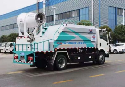 電動灑水車型號規格_8噸比亞迪T7B純電動抑塵車3
